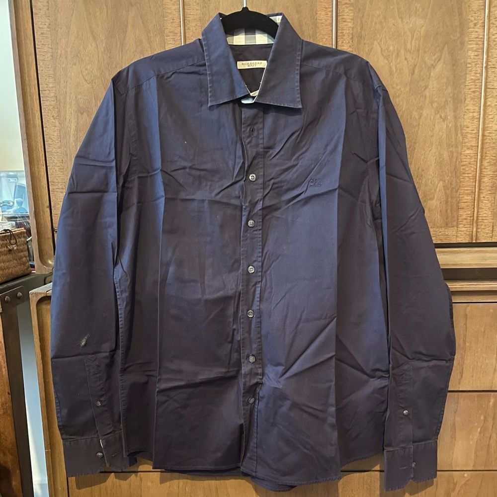 Burberry Brit Shirt Mens L Navy